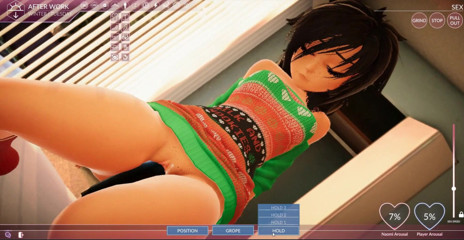 Cumming Gaming: Apartmen kami [permainan lucah Hentai Xmas], ep. 2. Mengongkek rakan sebilik saya...