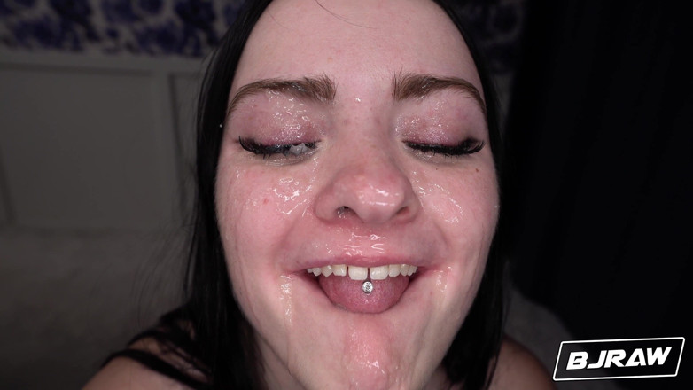 BJ Raw: Imani's Cum Splattered Face