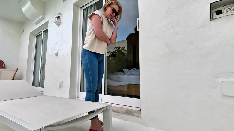 Emma Voyeur: Locked Outside I Couldn't Hold It &amp; Wet My Jeans by...