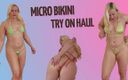 Michellexm: Micro bikini try on haul