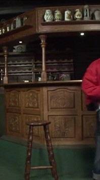Dominant Skinhead Master Drills Slaveboy in the Bar