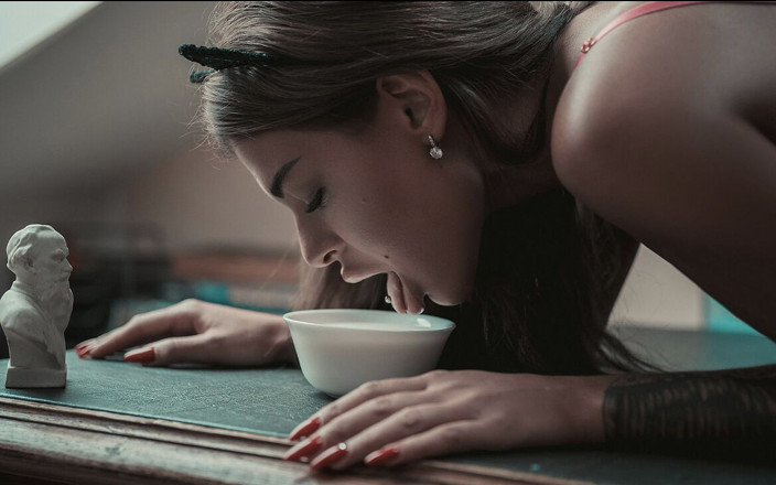 SANKTOR: Sanktor - Skinny Tattooed Slavegirl Milk