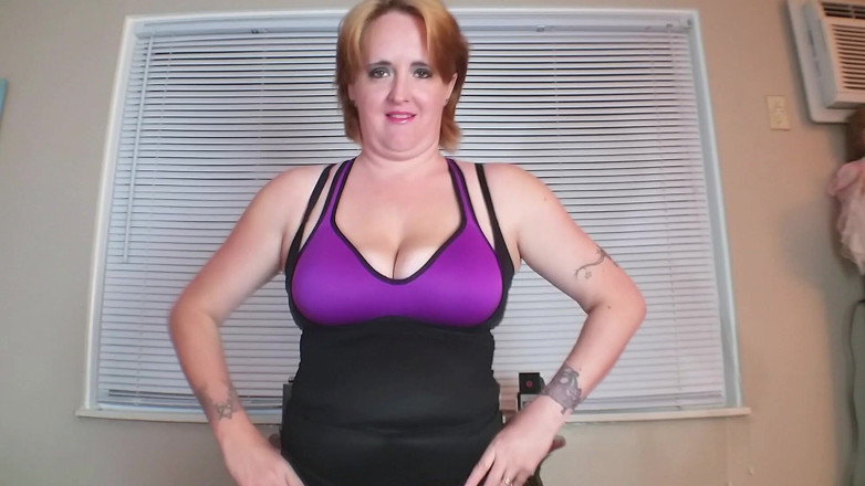 Kennedy Channing: Purple Sports Bra Titjob Sends Cum Flyin