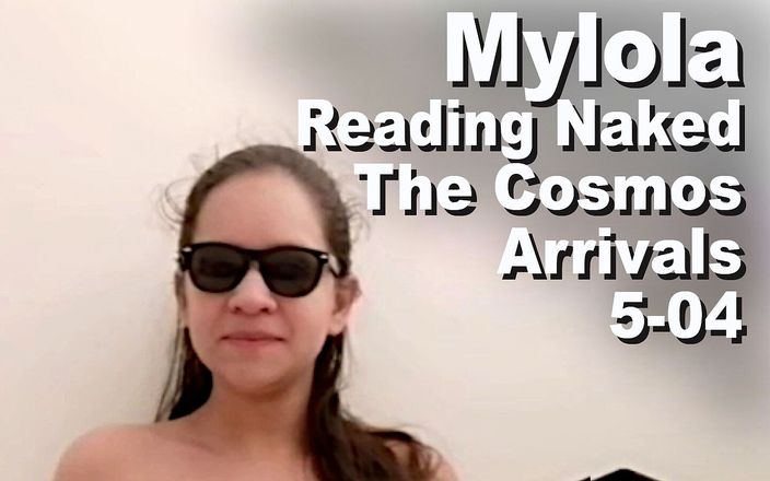 Cosmos naked readers: Mylola reading naked The Cosmos Arrivals PXPC1054