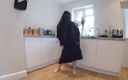 Horny vixen: Dancing in Burqa with Niqab and Nothing Underneath