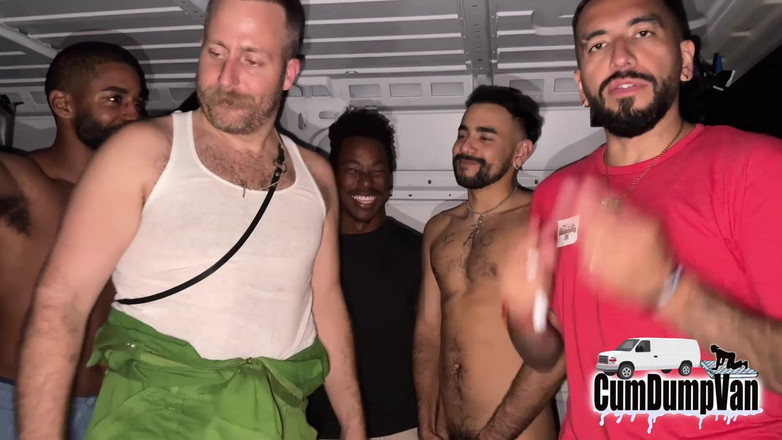 Cum Dump Van: Młody ciasny latynoski bierze potwora kutasy oklep spust wywrotka van