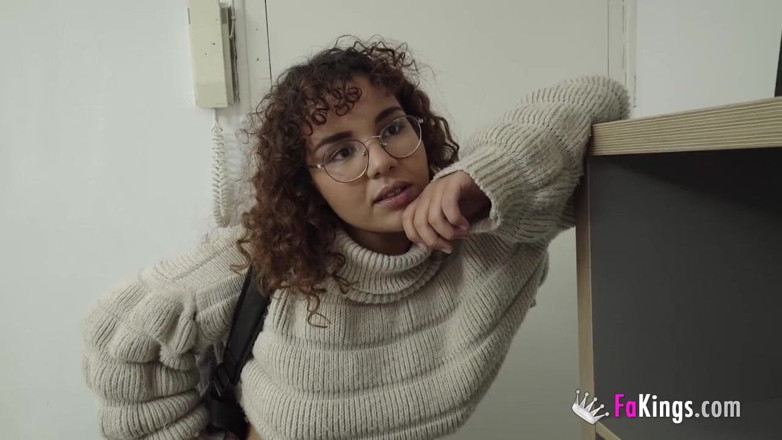 FAKings: She's about to feel two cocks inside her teen pussy