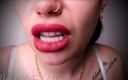 Goddess Misha Goldy: Burgundy Lips Make You Weak as Fuck! My Full, Perfect,...