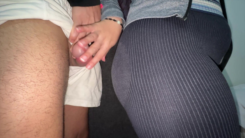 CoupleOfHotSins: Big-assed Girl Grabs a Stranger's Cock in the Store
