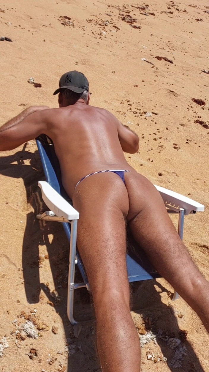 Ladysilvas: Ladysilva on the Beach Tanning Her Hot Ass for Her...