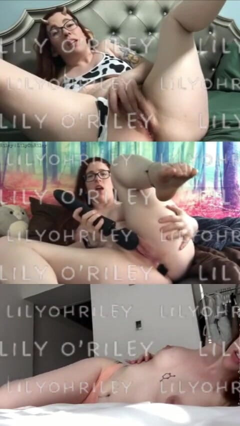 Lily O'Riley: Sensual Squirting in Wolford Stockings, Njoy Wand, Big Clit Redhead