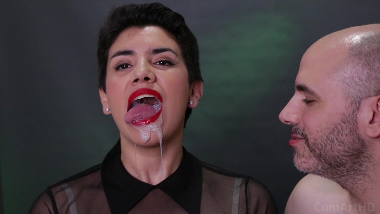 TheArtOfCum: Air mani panas menitis dari mulut