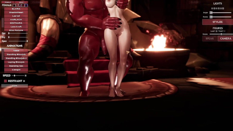 LewdArcade: オークスレイヤーズ - ララ・クロフト [トゥームレイダー] ヌードゲームプレイ [パート01] アダルトポルノゲームプレイ