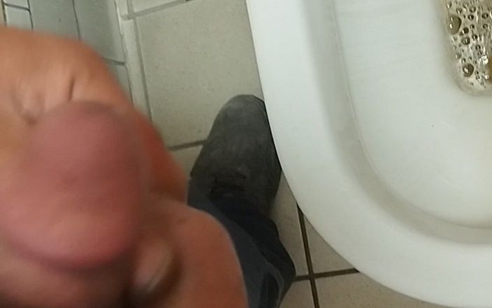 CenkAy: Mascuker Turk Pees in the Office Toilet