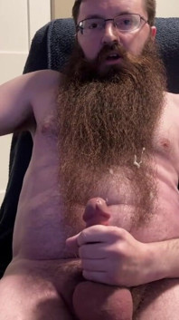 Bearded Cub Big Cumshot