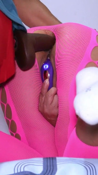 Hot Anal Training Session with a Huge Giant Black Dildo