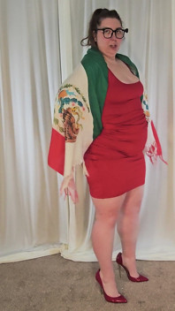 Tall Thick BBW Tries on World Cup Outfits