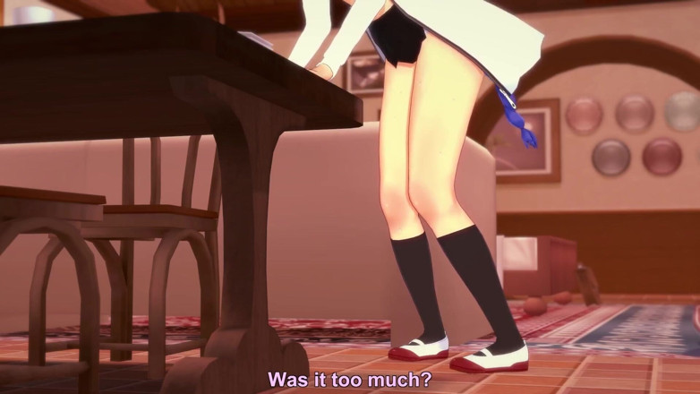 Wraith ward: Roxy Rubbing on the Corner of the Table - Mushoku Tensei...