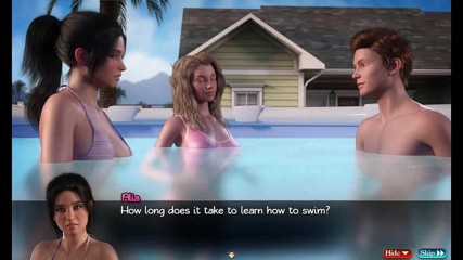 Dirty GamesXxX: Treasure of Nadia: bikini party in the back yard ep.39