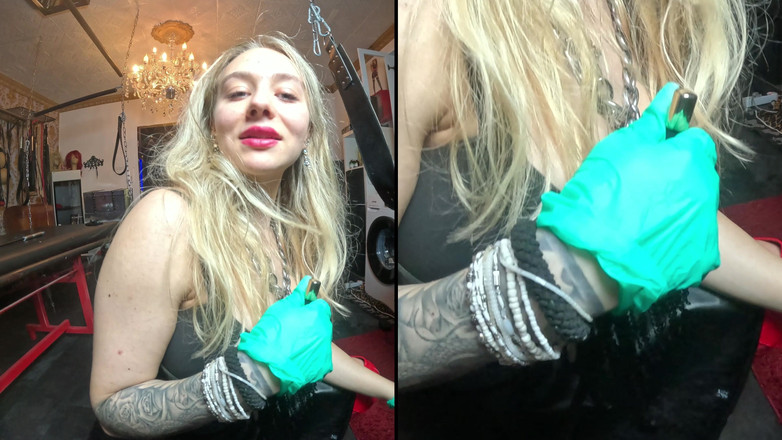 Queen_of_BDSM: Seus testículos devem suportar sofrimento pela sua senhora!