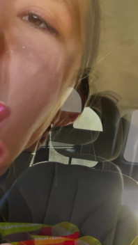 Highway Masturbation & Cum Eating