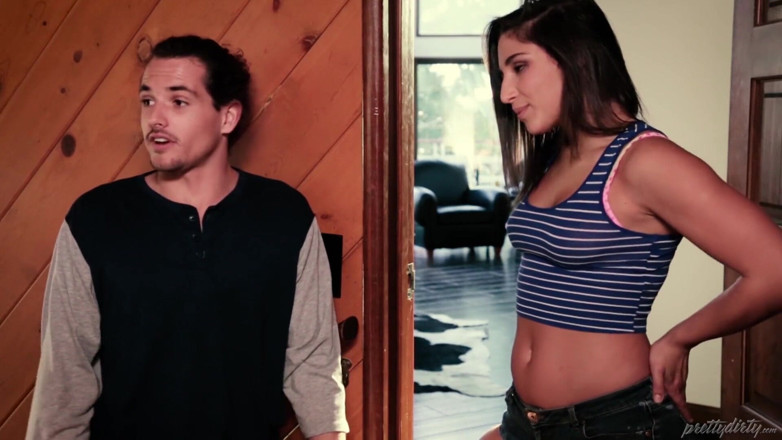 Pretty Dirty: Abella Danger initiates 3-way with new foster-stepbrother & college friend