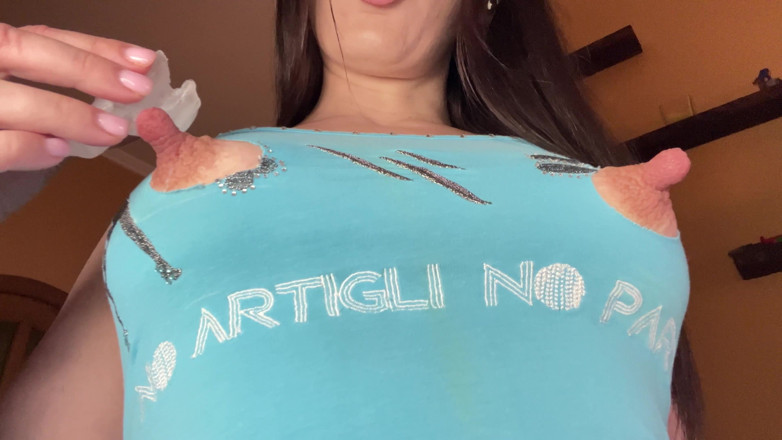 Kristi Ren: The Ice Makes My Huge Nipples Even Bigger