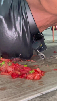 Slave Eats Dessert Stepped on the Floor
