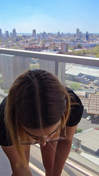 My Husband and I Had Fun in a Rented Apartment, Oral Sex on the Balcony Overlooking the Street, and Sex in the Bedroom.