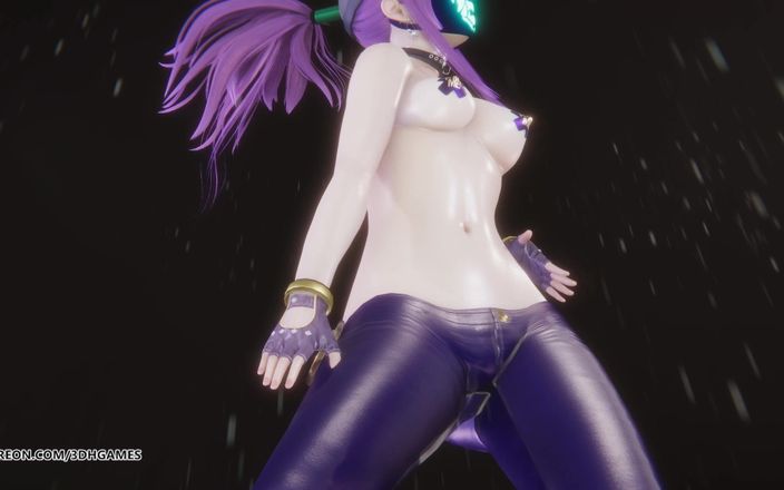 3D-Hentai Games: Mmd Itzy - Swipe Akali Striptease sexy League of Legends Hentai...