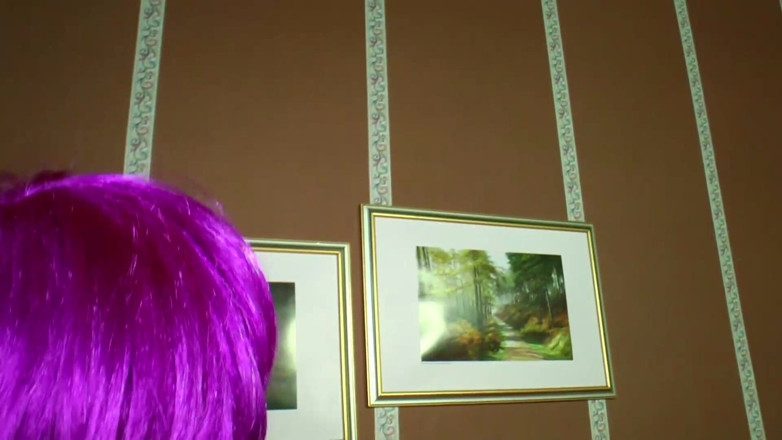 Mature Climax - 100% Mature Videos: Purple hair mature enjoying hard sex