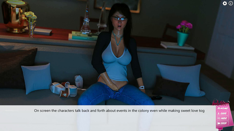 Dirty GamesXxX: Noemis Toscana återfödelse: kåt tjej fingrar hennes fitta medan hon tittar...