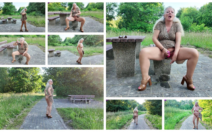 Rosella Extrem: Venkovní stříkání s polykáním šťávy z kundičky a nahá procházka!