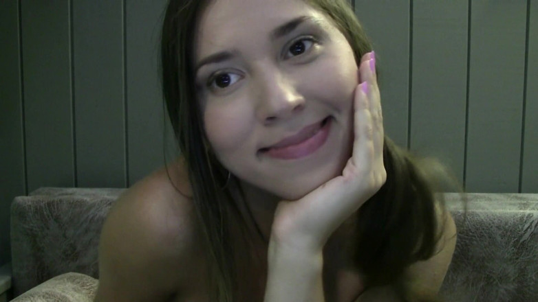 Dirty fantasy: Stepsister with Pigtails Masturbates