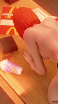 Mcdonald's Waifu Japanese Ad Girl Fucked From Behind and Lovin' It! 3D POV Hentai Sex