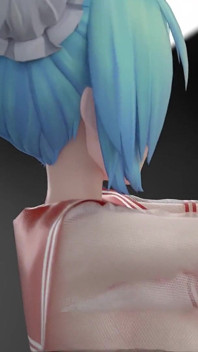 [mmd] Chocolate Cream Jk; Sexy College Girl Uniform; Ultra-short Skirt; White Stockings; Red-soled High Heels