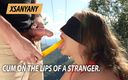 XSanyAny and ShinyLaska: Cum on the lips of a stranger.