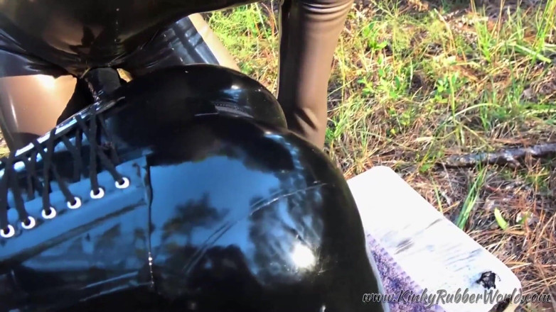 Fem Latex: Fucked Gothic Fairy on the Forest