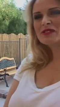 Last Night the Blonde MILF Had a Wet Dream and Now She Is Living It