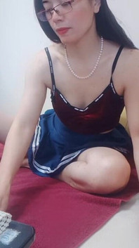 Hana Girl Petite Body in College Outfit Cute Sexy Babe