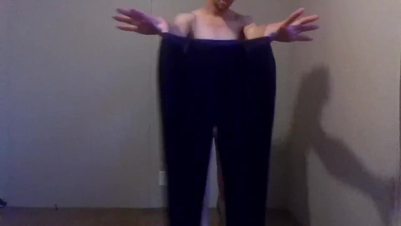 LilTaste: Trying Clothes on Dressing and Undressing - Black Jeggings Part 7