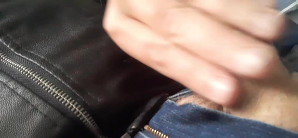 Rusty Sunnybrook: Cumming on a Leather Jacket