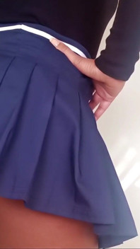 Mini Skirt Ass Tease