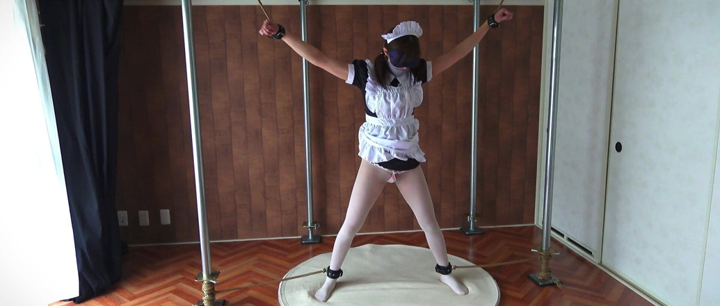 ushirosugatanomiki: A Restrained Maid Writhing in Pleasure From a Remote-controlled Vibrator