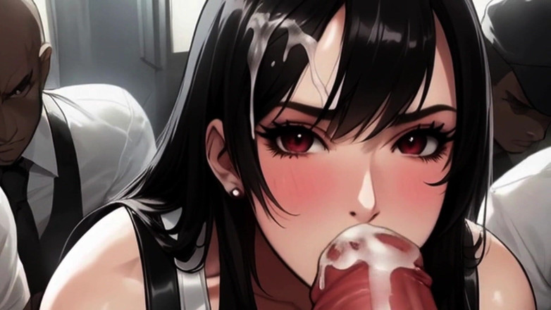 Spicy Toons: Peituda Tifa &amp; Petite Aerith Star em Toons Picantes: o Metrô 2