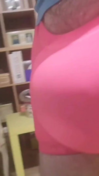 Pink Bulging Walking in the House