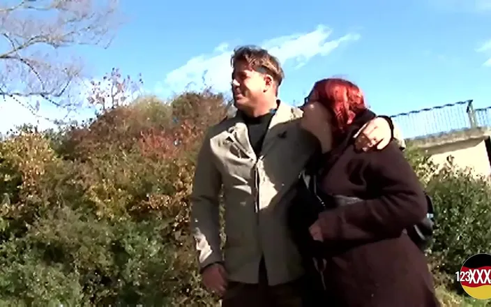 123XXX - Fucked Amateurs in Germany!: Chubby Redhead Takes a Hard Dick Outdoors