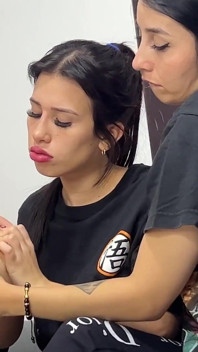 Lesbian Tomboy Threesome End up Eating a Big White Ass
