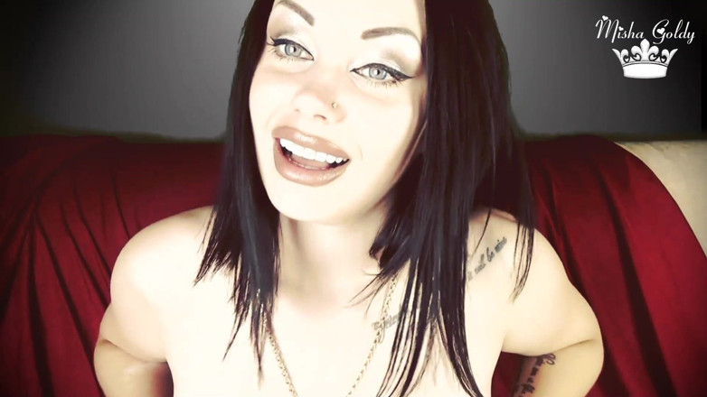 Goddess Misha Goldy: Flaky boys only get hands bra boobs