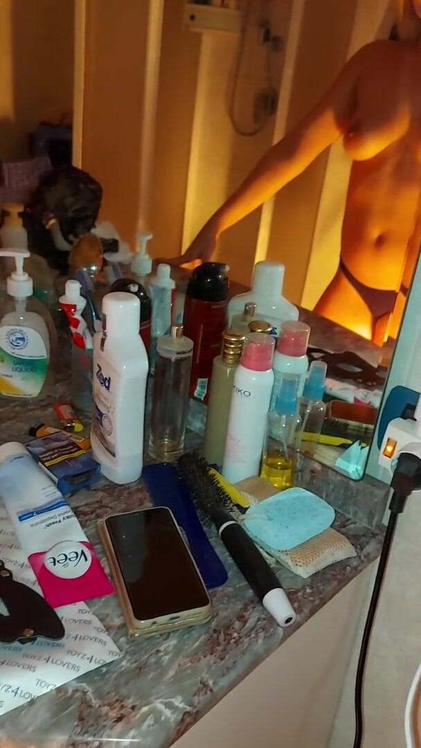 Porcelli: In the bathroom of our house